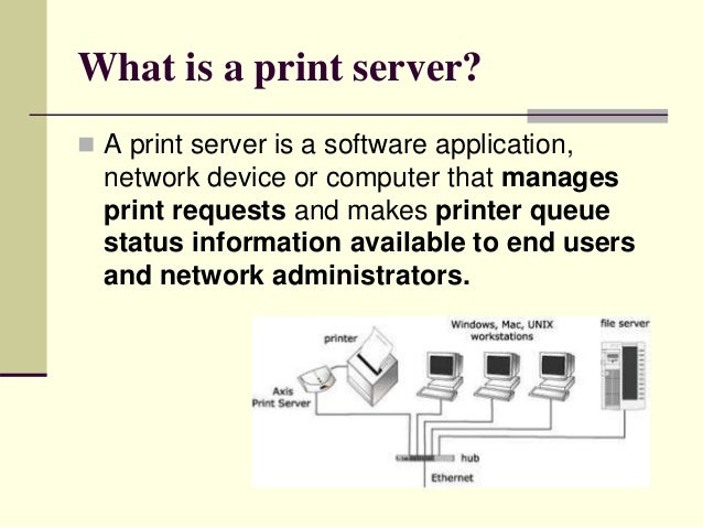dedicated pc print server